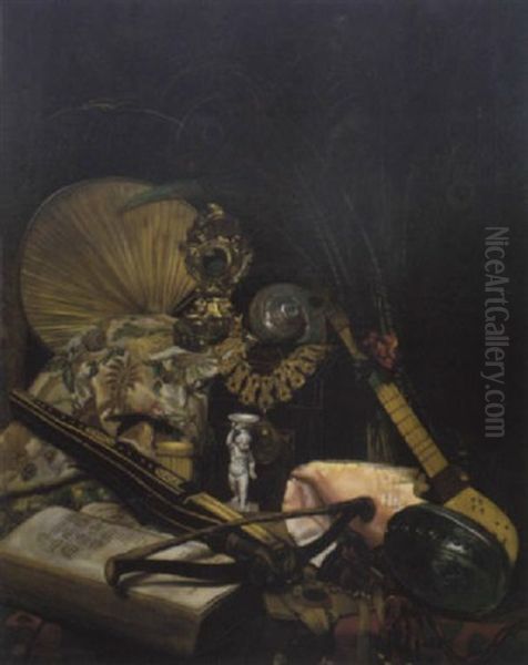 Stilleben Oil Painting by Maximilian, Max Lenz