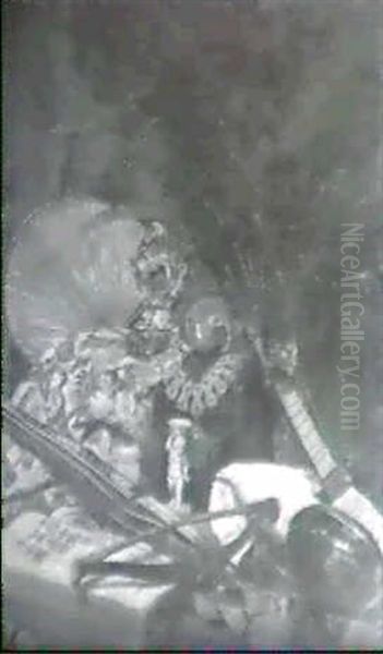 Stilleben Mit Armbrust Oil Painting by Maximilian, Max Lenz