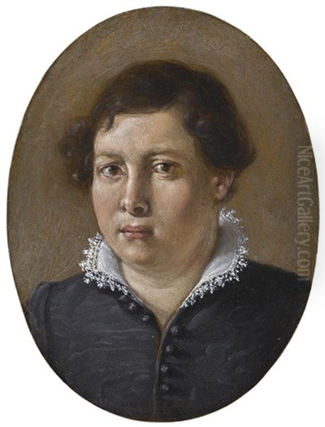 Portrait Of A Young Aristocrat Oil Painting by Ottavio Leoni