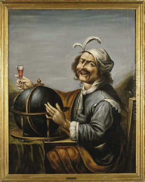 Democritus Ridens Oil Painting by Johann Christian Leopold