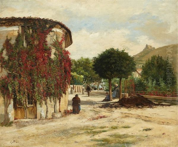 Vue D'une Terrasse Oil Painting by Ludovic Lepic