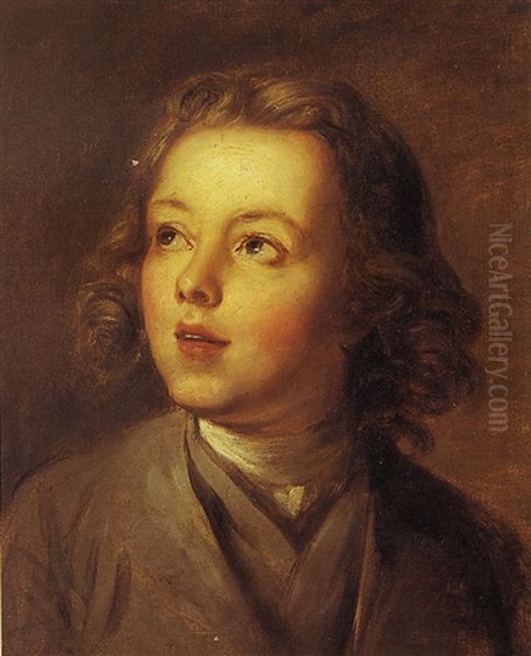 Portrait D'un Jeune Garcon Oil Painting by Nicolas Bernard Lepicie