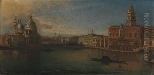 Blick Auf Das Markusbecken, Venedig Oil Painting by Ferdinand Lepie