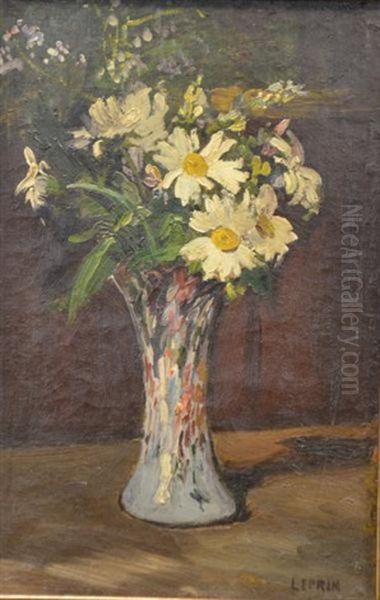 Bouquet De Fleurs Oil Painting by Marcel Leprin