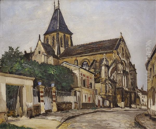 Eglise De Moret Oil Painting by Marcel Leprin