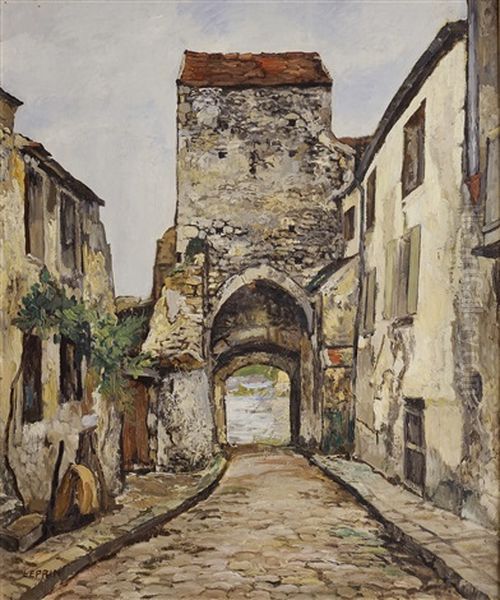 Porte De Moret Oil Painting by Marcel Leprin