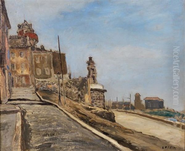 Un Coin Du Vieux Marseille Oil Painting by Marcel Leprin