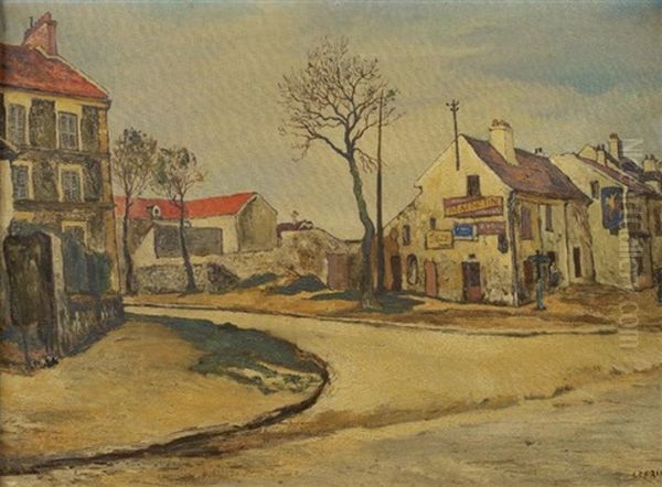 Rue De Banlieue Oil Painting by Marcel Leprin