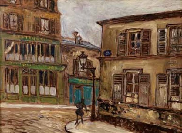 Coin De Montmartre Oil Painting by Marcel Leprin