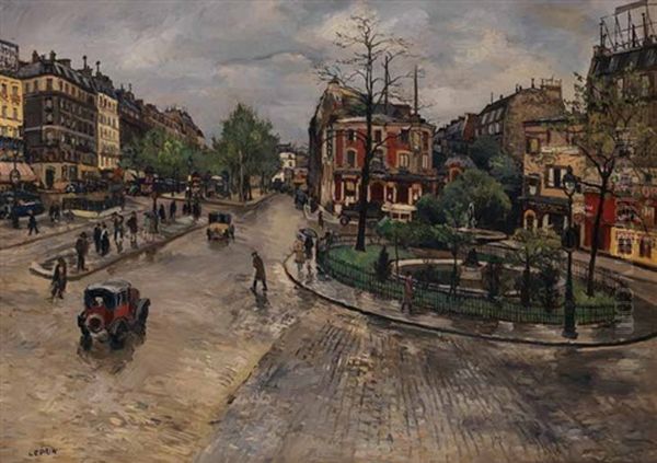 Place Pigalle Oil Painting by Marcel Leprin