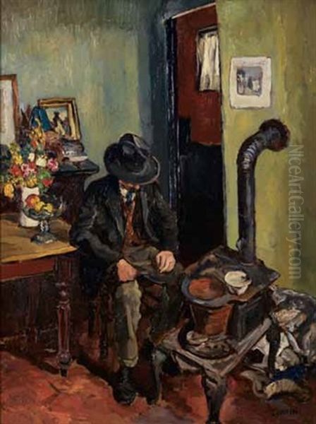 La Boheme (chaudois) Oil Painting by Marcel Leprin