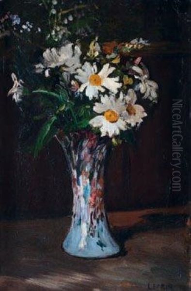 Le Vase De Marguerites Oil Painting by Marcel Leprin