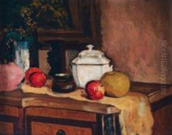 Nature Morte Oil Painting by Marcel Leprin