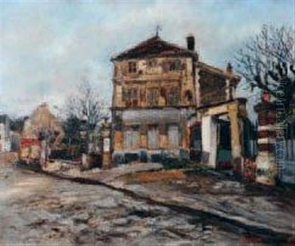 Vieille Rue A Villiers Le Bel Oil Painting by Marcel Leprin
