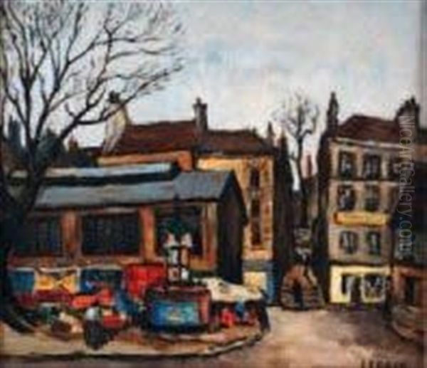 Coin De Rue Oil Painting by Marcel Leprin