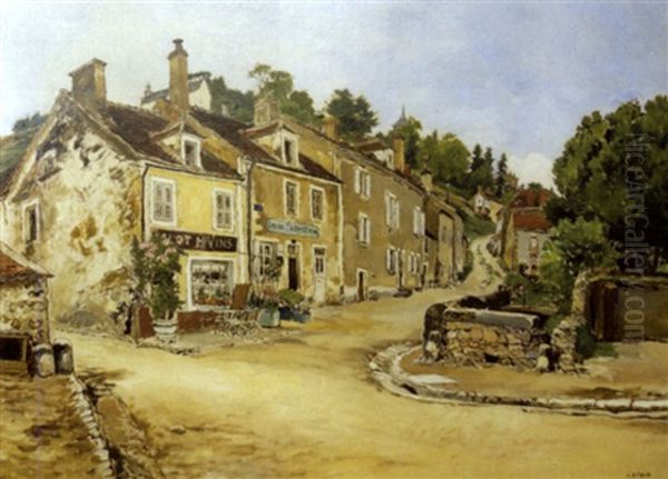 Le Pere Mulot Ou La Vallee Du Cousin Pres D'avalon Oil Painting by Marcel Leprin