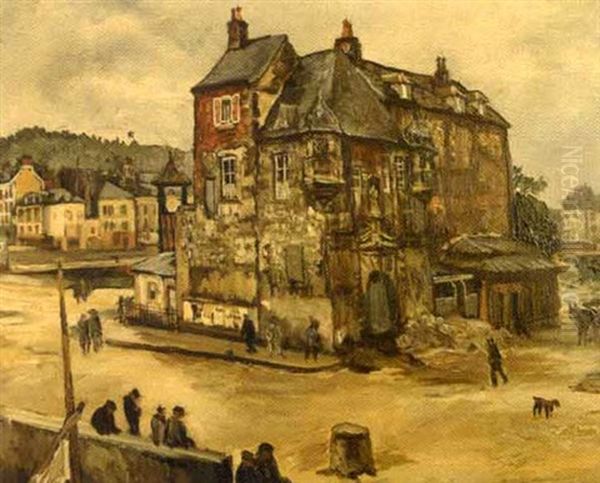 La Commanderie De Honfleur Oil Painting by Marcel Leprin