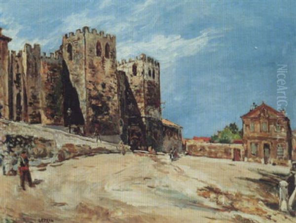 L'eglise St. Victor A Marseille Oil Painting by Marcel Leprin