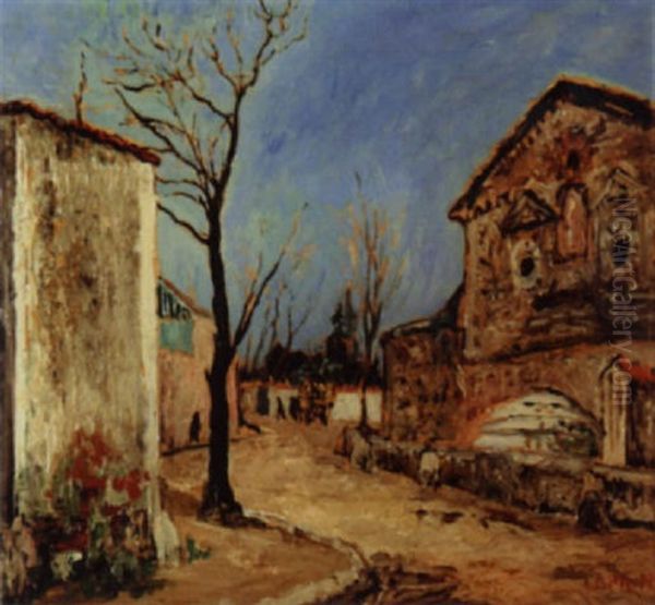 Ruelle Oil Painting by Marcel Leprin