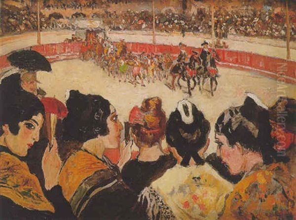 Paseo Oil Painting by Marcel Leprin