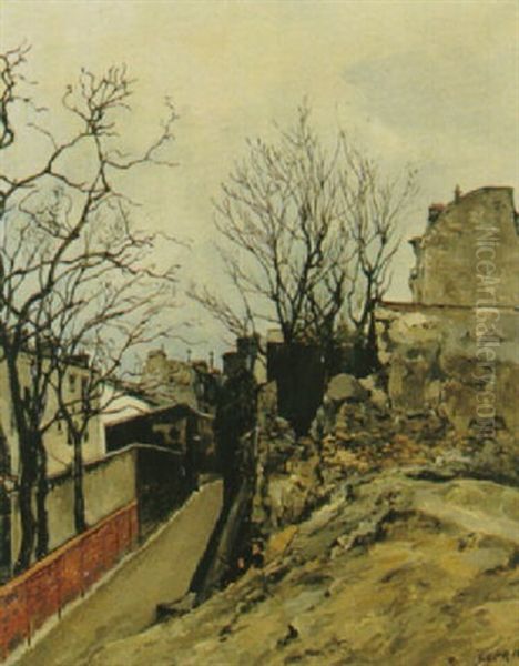 Le Marquis A Montmartre Oil Painting by Marcel Leprin