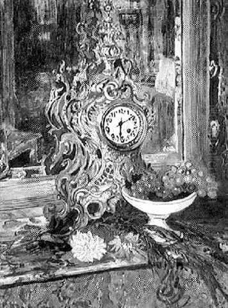 Interieur Bourgeois Oil Painting by Marcel Leprin