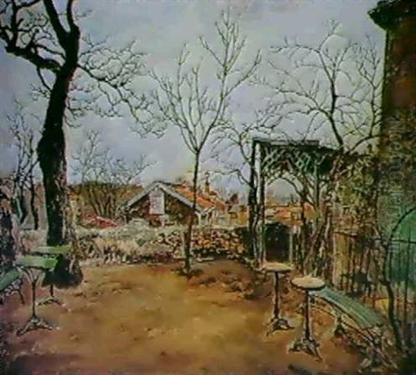 La Terrasse De L'auberge Oil Painting by Marcel Leprin
