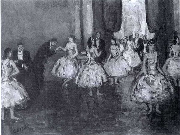 View Of Montamartre Oil Painting by Marcel Leprin