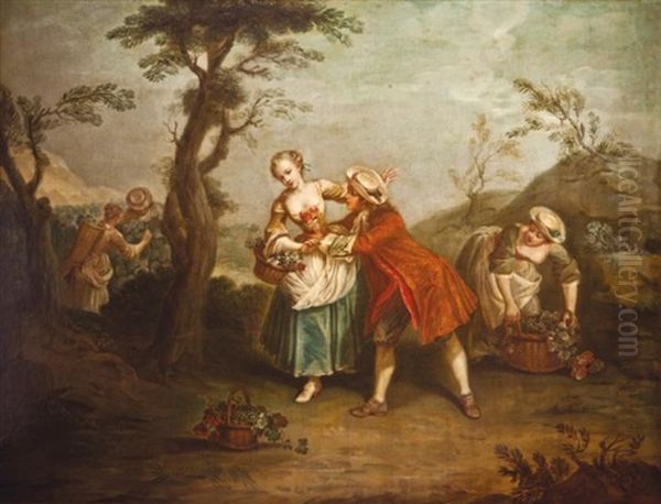 La Fete Russe Oil Painting by Jean-Baptiste Leprince