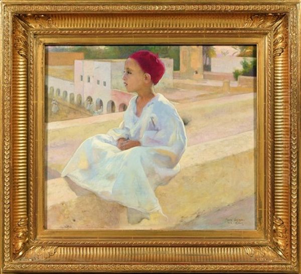 Sur Les Toits Oil Painting by Paul Alexandre Alfr. Leroy