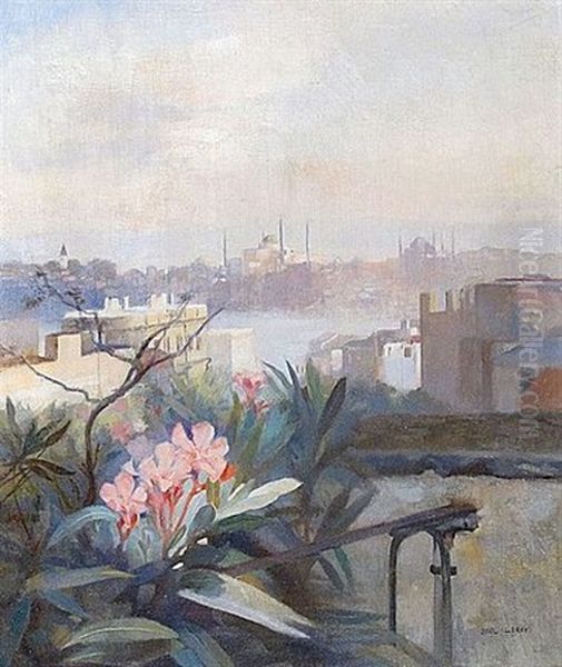 Istanbul Oil Painting by Paul Alexandre Alfr. Leroy