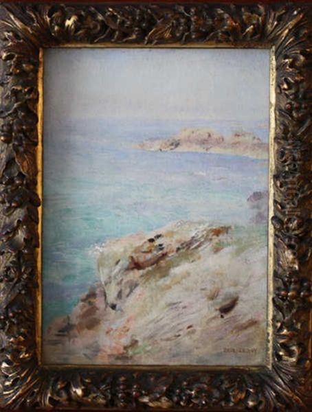 Cote Rocheuse D'afrique Du Nord Oil Painting by Paul Alexandre Alfr. Leroy