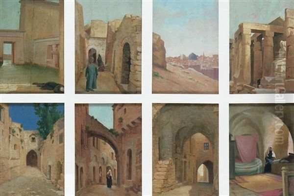 Vue De Jerusalem Oil Painting by Paul Alexandre Alfr. Leroy