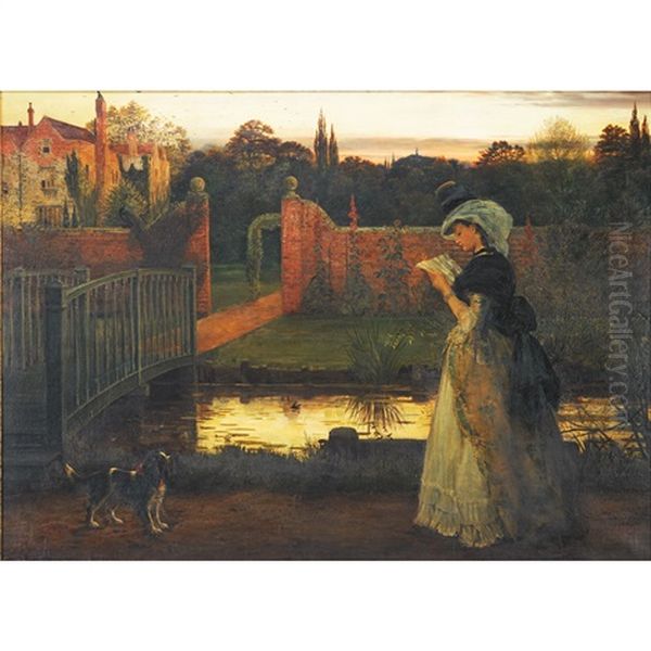 Clarissa Oil Painting by George Dunlop, R.A., Leslie