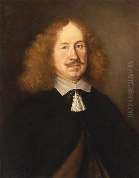 Portrat Eines Edelmannes Oil Painting by Jacques de L`estin