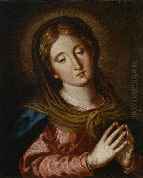 Madonna Oil Painting by Bartolomeo Letterini