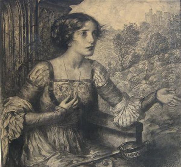 Lady Waiting Oil Painting by Wladyslaw Theodor Benda