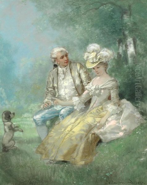 Obedience Oil Painting by Theodore Levigne