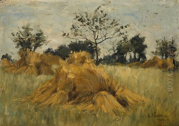 Rye Field Oil Painting by Isaak Ilyich Levitan