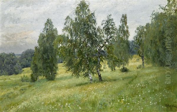 Summer Oil Painting by Isaak Ilyich Levitan