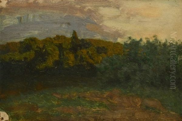 Study For Cloudy Morning Oil Painting by Isaak Ilyich Levitan