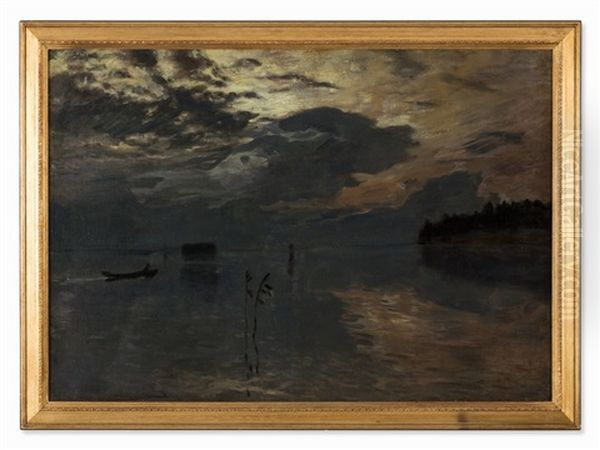 Twilight On The Water Oil Painting by Isaak Ilyich Levitan