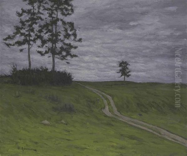 Evening Approaches Oil Painting by Isaak Ilyich Levitan