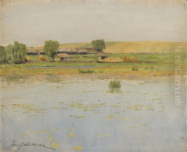 Savvinskaya Sloboda, Zvenigorod Oil Painting by Isaak Ilyich Levitan