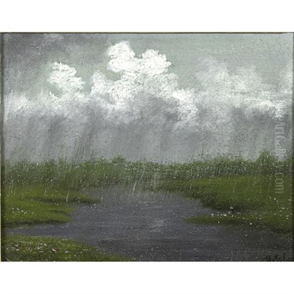 Rainy Paysage Oil Painting by Isaak Ilyich Levitan
