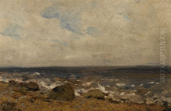 Rocky Shore Oil Painting by Isaak Ilyich Levitan