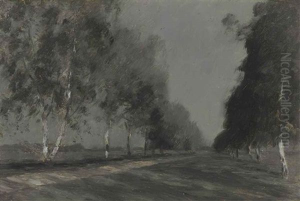 Moonlit Night (study) Oil Painting by Isaak Ilyich Levitan