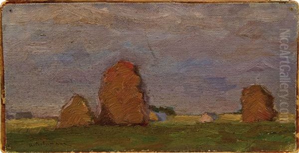 Heustade Oil Painting by Isaak Ilyich Levitan