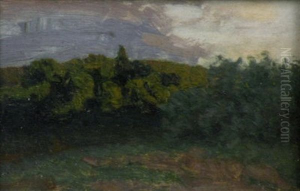 Cloudy Morning 1887 (study) Oil Painting by Isaak Ilyich Levitan