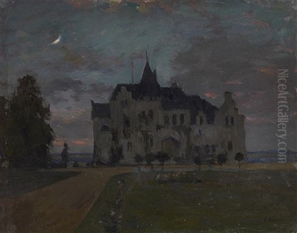 Castle (version Of Castle. Twilight) Oil Painting by Isaak Ilyich Levitan